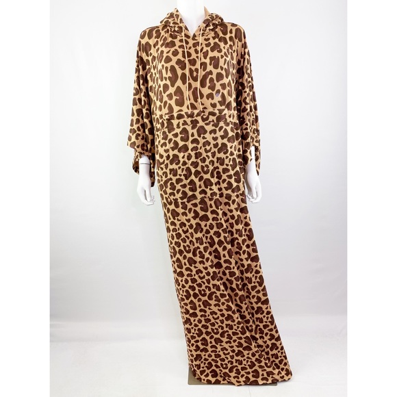 NEW Jambys Leopard Print Wearable Blanket Hoodie COZY CLOAK Unisex One Size OS - Picture 1 of 10